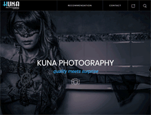 Tablet Screenshot of kunaphotography.com